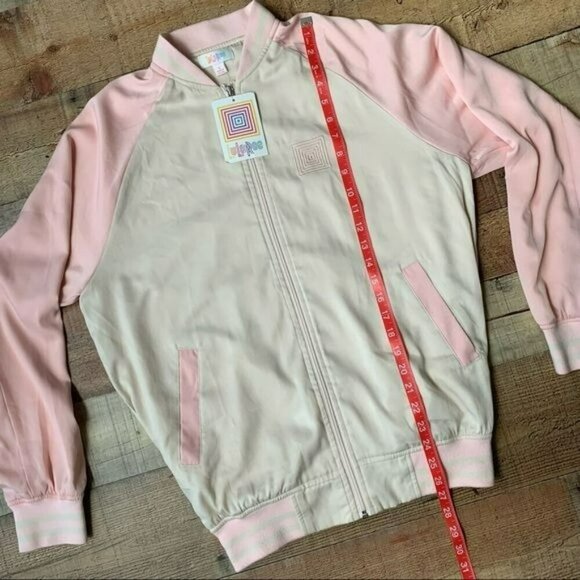 Lularoe light pink and cream varsity style jacket -S - Picture 7 of 11